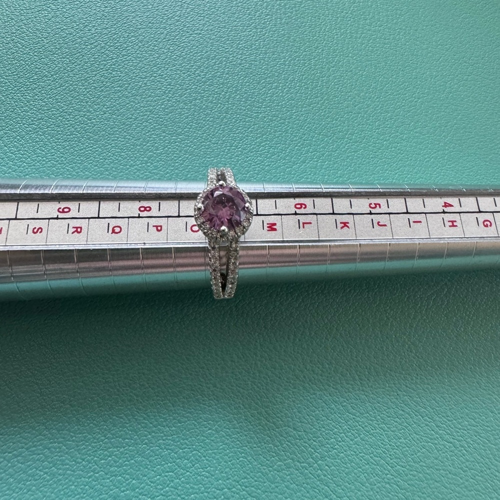 Fragrant jewels Purple and Silver ring. NWOT. Size 7